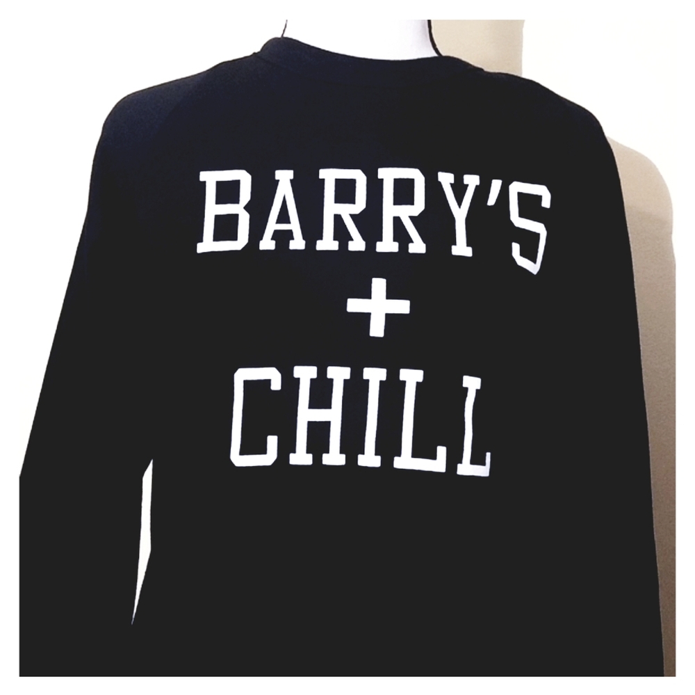 Barry's Bootcamp'Barry's+Chill' Black Sweatshirt S - Picture 10 of 11